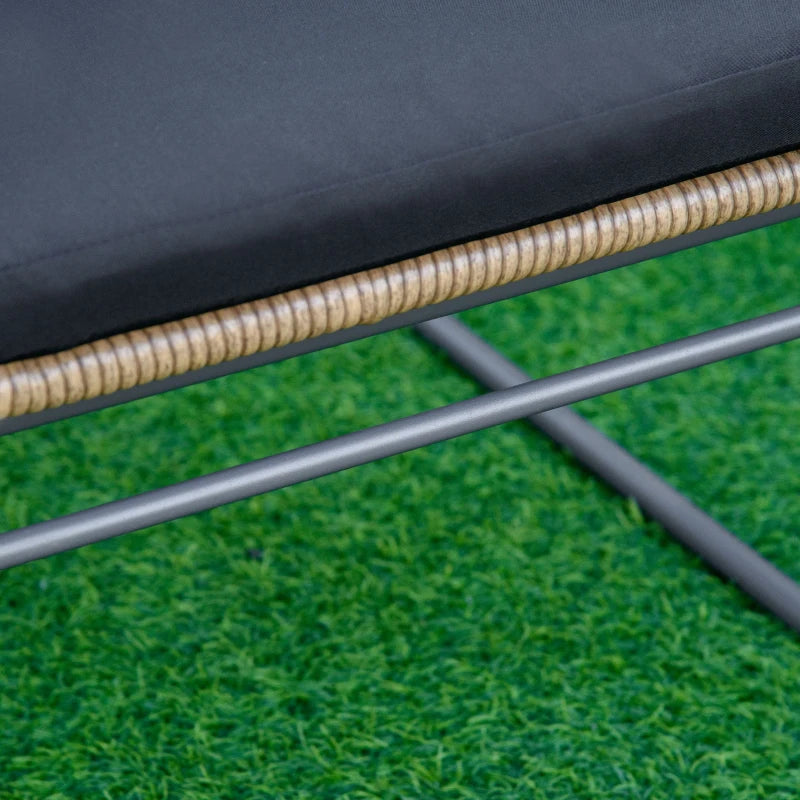 Boho Style PE Rattan Garden Furniture Set with 2 Armchairs, Sofa and Coffee Table - Borge' Group Limited