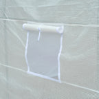 Outsunny Garden greenhouse tunnel for PI plants with iron, white, 350x200x200cm pipes - Borgè