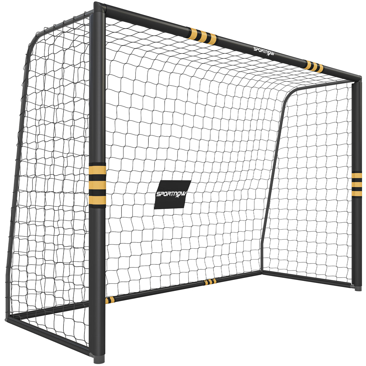 SPORTNOW Soccer Goal with Net and EPE Padding, 3x1.2x2 m, Yellow