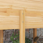 Outsunny raised vegetable garden with 2 drainage holes and bag in non -woven fabric, in fir wood, 115x55x80 cm - Borgè