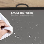 Foldable Gymnastics Mat, 5cm Thick and Non-Slip Fitness Mat, 180x80x5cm, Grey