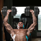 50kg Dumbbell Set (8x5kg, 4x1.5kg), Gym Weights with 12 Discs of 1.5kg, 5kg, 25mm, for Home Training