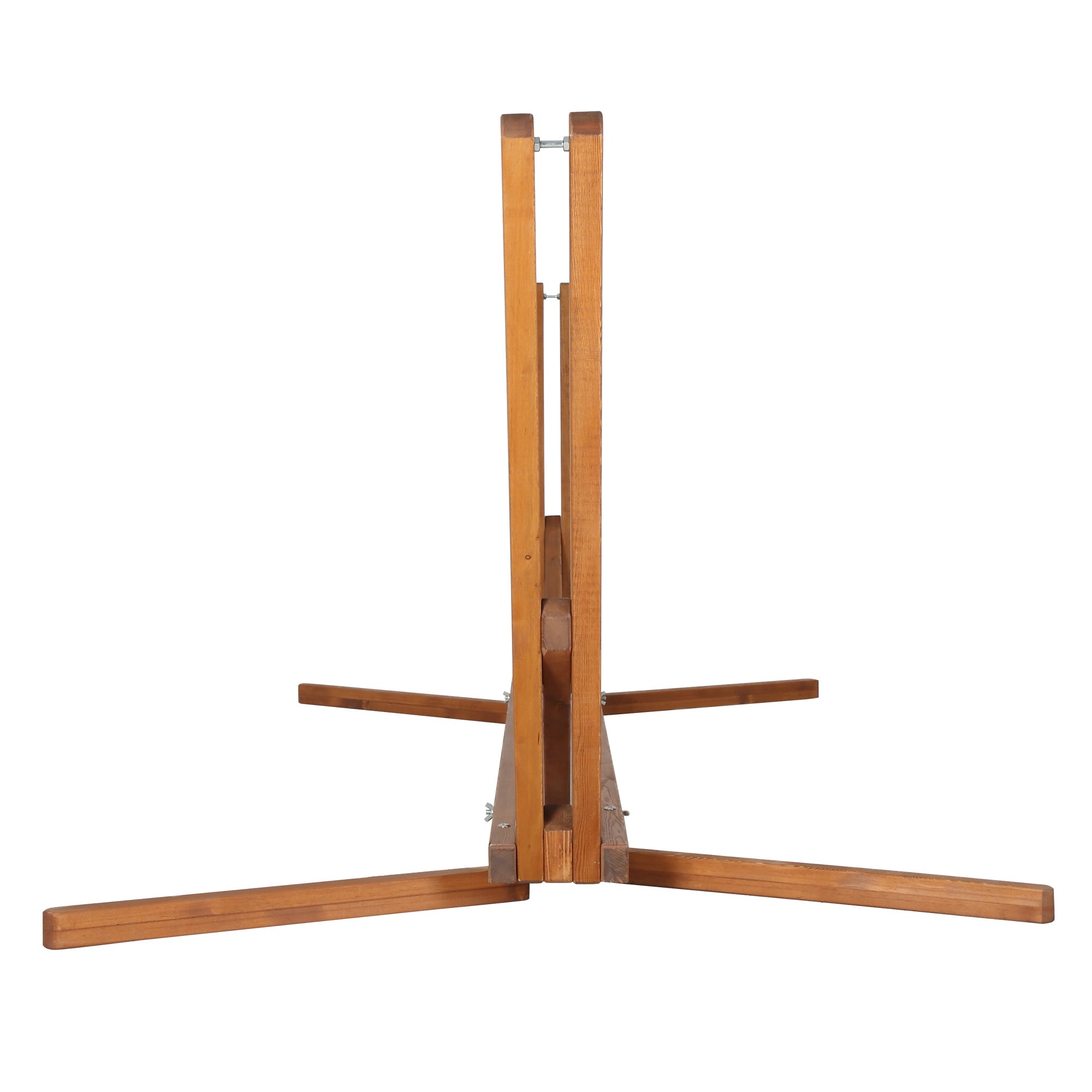 3-Level Adjustable Folding Portable Wooden Hanging Hammock Stand, 388x120x89cm