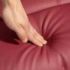 Lift Recliner Chair with Footrest and Remote Control, PU Leather, 76x90x105 cm, Red