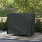 Outsunny 3-Seater Garden Swing Cover, Waterproof and UV-Proof, 220x125x172 cm, Black