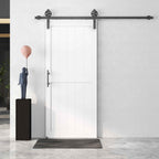 Sliding Door Industrial Style Interior Door, 81.3x213.4cm, Wood