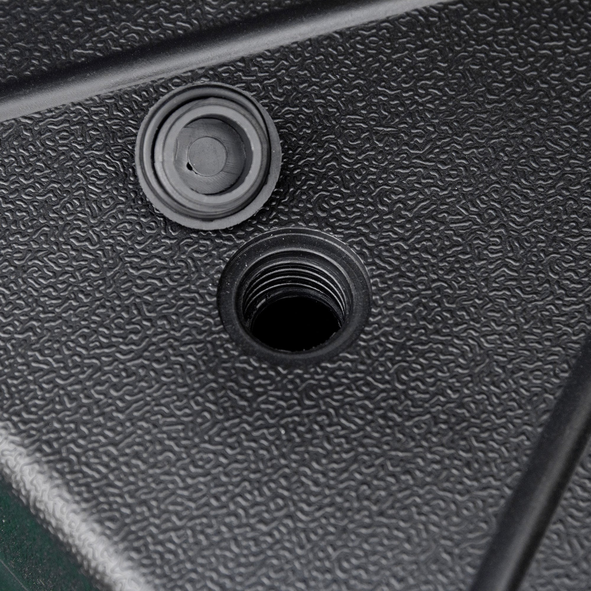 Plastic Umbrella Base Fillable with Water and Sand 28-40 kg, for 38-48 mm Poles, Ø60 cm, Black