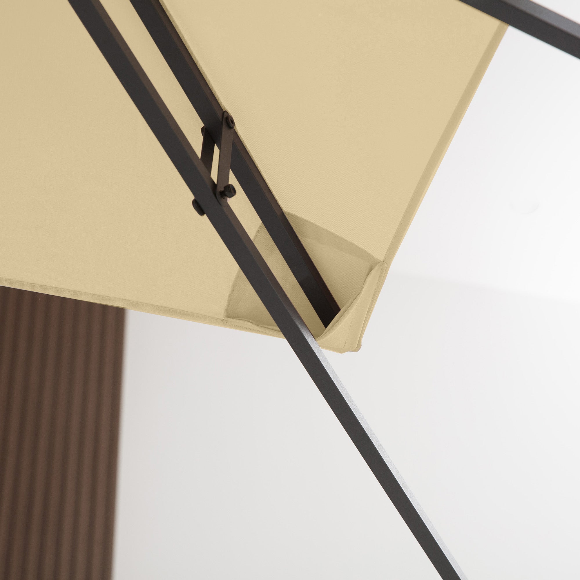 Replacement Cover for Gazebo 4x3 m in Anti-UV Polyester with 2 Tier Roof, Cream