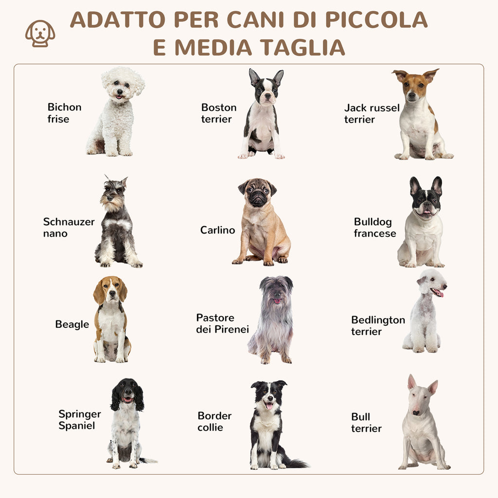 Padded Dog Bed with Cushion and Raised Edges, Fabric Cover, 85x85x35cm, Grey