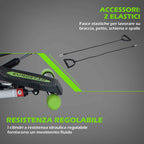 HOMCOM Professional Stepper with Handlebar and Steel Ropes for Home Training, 40 x 40 x 118cm, Black