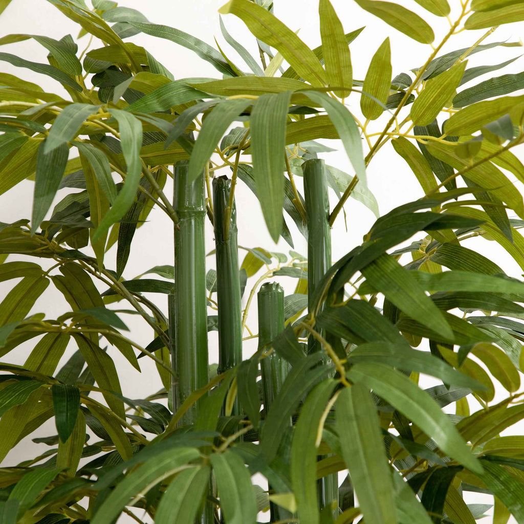 HOMCOM Artificial Bamboo Plant, 180cm Realistic Fake Plant with Decorative Pot for Living Room and Bedroom, Green