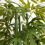 HOMCOM Artificial Bamboo Plant, 180cm Realistic Fake Plant with Decorative Pot for Living Room and Bedroom, Green