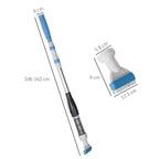 Outsunny Portable and Cordless Pool Vacuum Cleaner with 3-Tier Pole, Ø6x106-162 cm, Blue and White