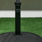 14kg Umbrella Base for Ø32-38 mm Poles, Metal and Concrete, Ø46 cm, Black