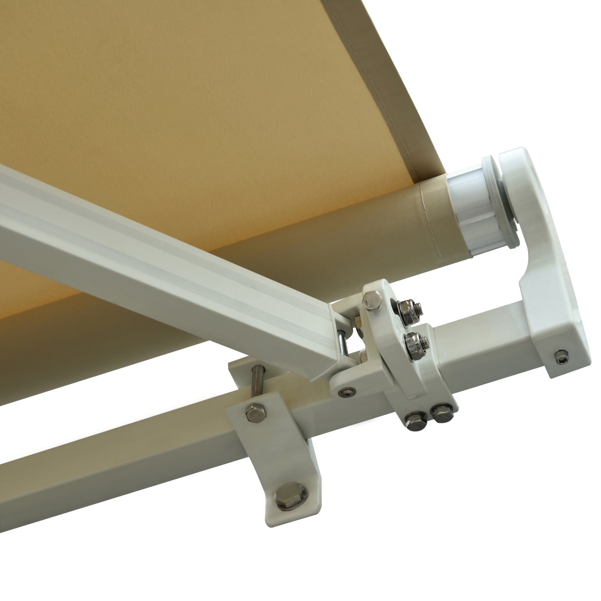 Outsunny Outdoor Awning with Crank, Metal and Polyester, 3x2.5m Beige