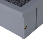 3-Step Dog Stairs with Non-Slip Mat and Storage Space, 40.5 x 44.5 x 38 cm, Grey