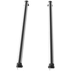 HOMCOM 75kg Car Roof Rack with Lock and Security Keys, Aluminum and ABS, 135.3x5.7x7cm, Silver