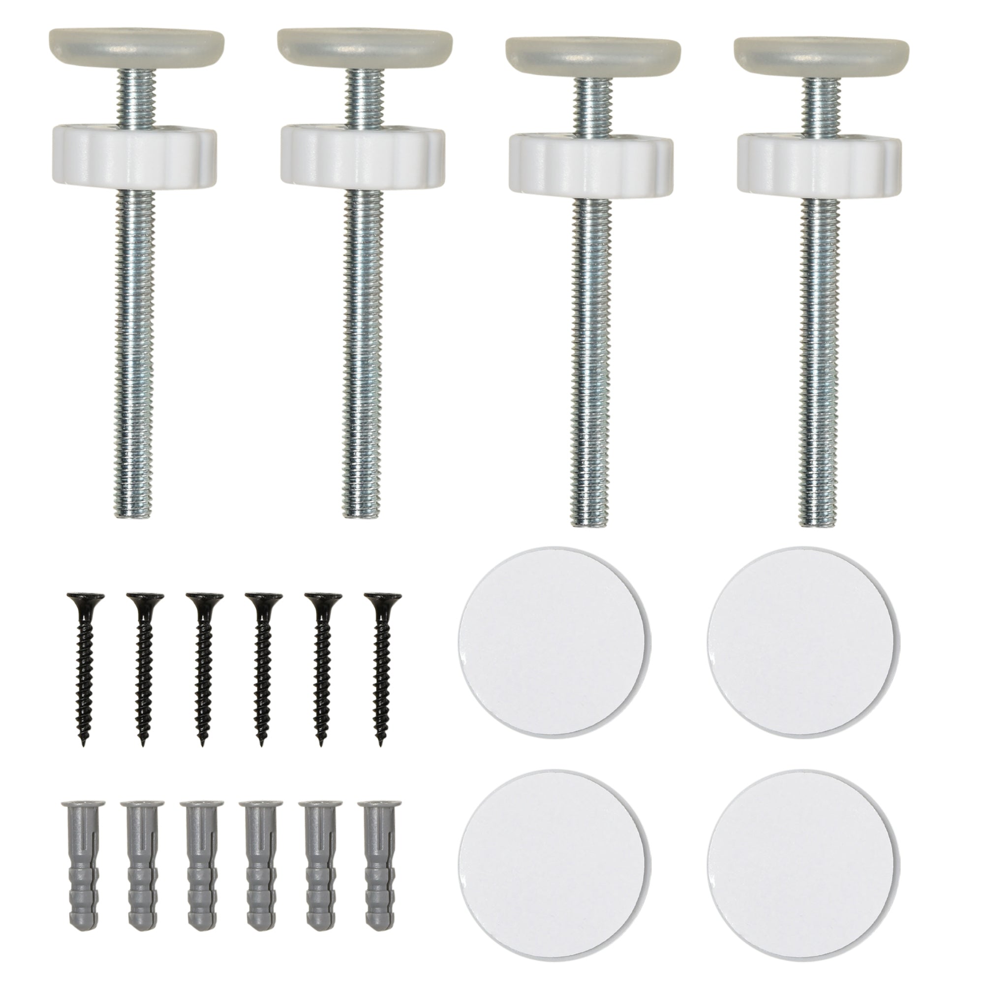 PawHut Safety Gate for Dogs in Steel and ABS, Extendable 75-115cm for Stairs and Doors, White - Borgè