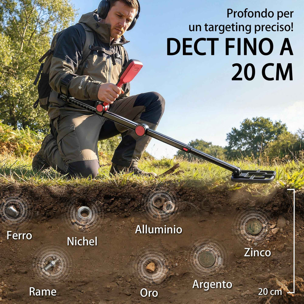Outsunny Metal Detector for Adults, 4 Modes, IP68 Waterproof Coil, LCD Display