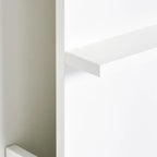 Wall Mounted Folding Desk with Shelves, Space Saving, for Home and Office, in Chipboard and MDF, 60x21.5x50 cm, White