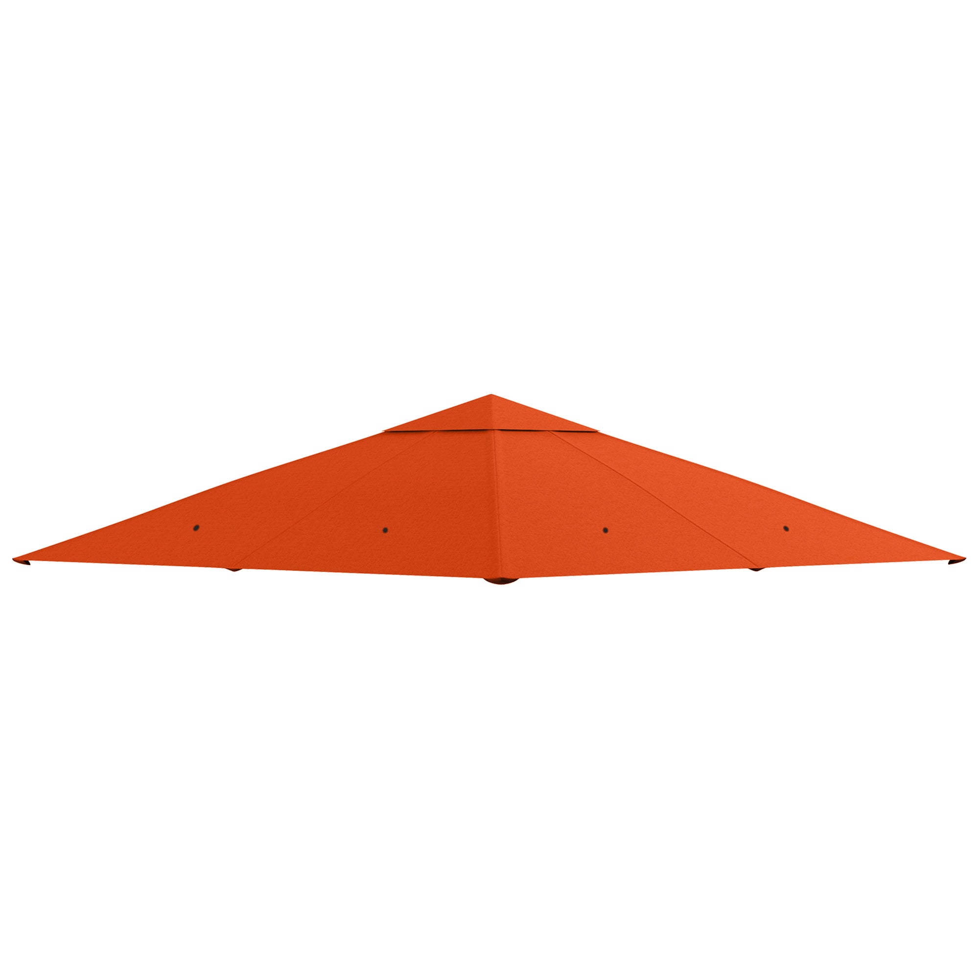 Outsunny 3x3m Orange Replacement Roof for Garden Gazebo in Polyester with Ventilation Holes