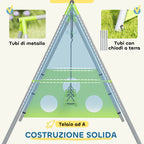 3 in 1 Children's Play Set with Garden Swing, Basketball Hoop and Football Goal, 238x180x182 cm, Green and Grey