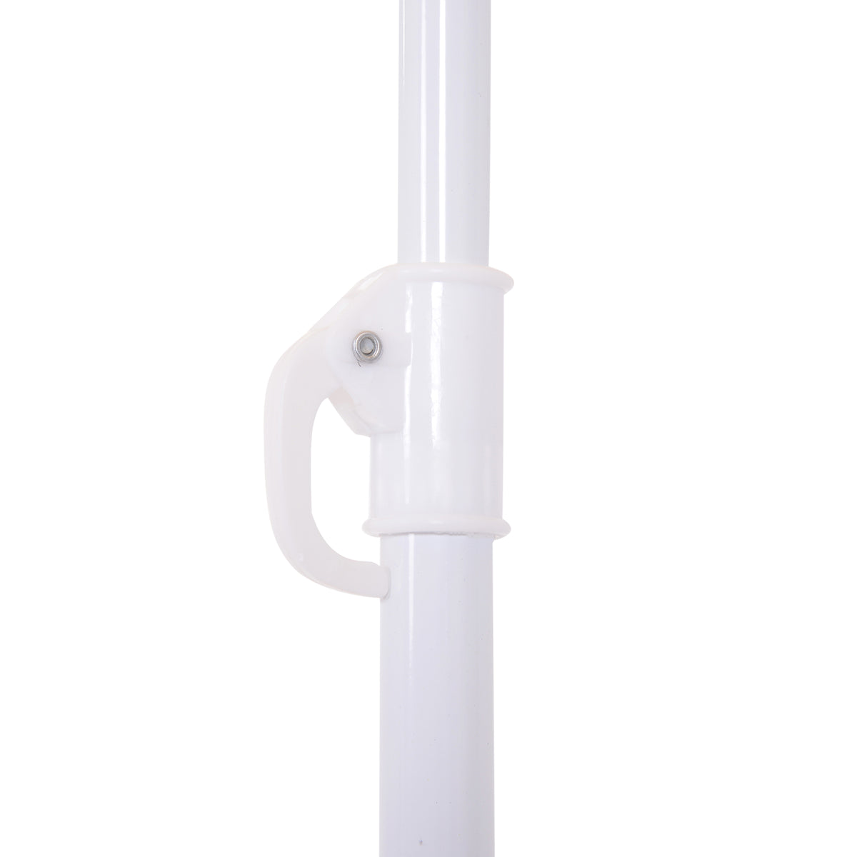 Outsunny 8-Ribbed Beach Umbrella with Tilting Pole, Polyester and Metal, 1.6 x 2 m, Beige
