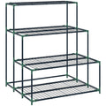 Outsunny 4-Tier Steel Plant Stand, 94x84x110cm, Dark Green