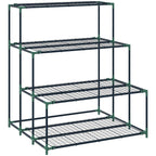 Outsunny 4-Tier Steel Plant Stand, 94x84x110cm, Dark Green