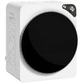 HOMCOM 1000W Portable Dryer with 5 Programs and Timer, in PCM and Stainless Steel, 49x43x61 cm, White