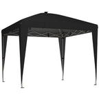 Outsunny 3x3 m Folding Gazebo with Adjustable Height, Central Light and Remote Control, Metal and Polyester, Black