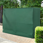 3 Seater Oxford Fabric Garden Swing Cover with Rope Closure, 240x133x185cm, Green
