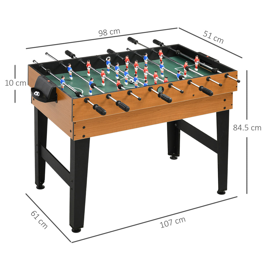 Multigame 4 in 1 Table with Table Football, Billiards, Ping Pong and Table Hockey, 107x61x84.5cm - Borgè