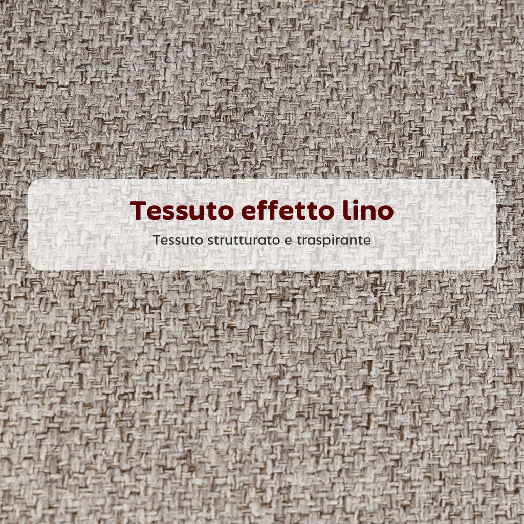 Set of 2 Bar Stools with Backrest and Footrest, Fabric Upholstery and Steel Legs, Grey