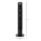 HOMCOM Tower Fan with 5m Remote Control, 70° Oscillation, 3 Functions and 3 Speeds, Black
