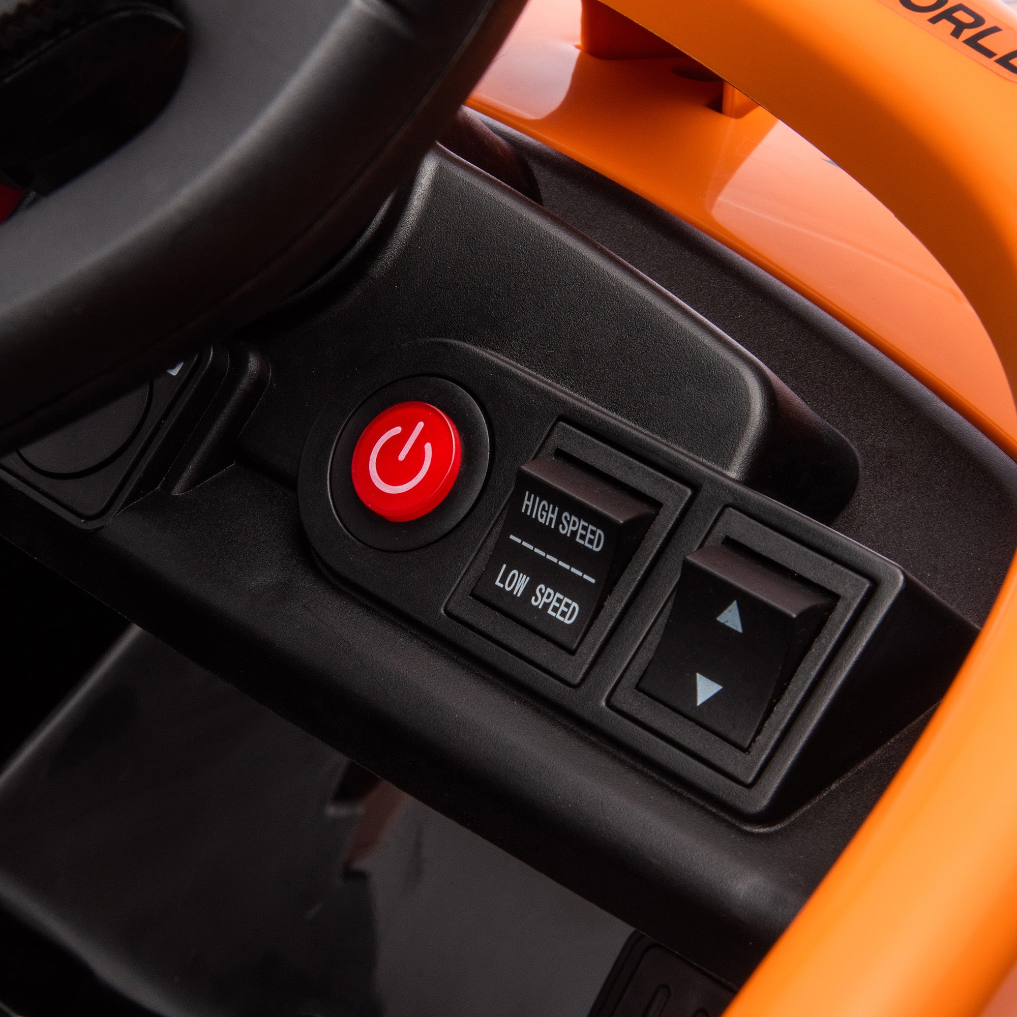 AIYAPLAY Electric Ride-On Toy Car for Children 3-5 Years with McLaren License, Remote Control and Horn, 115x67x50 cm, Orange - Borgè