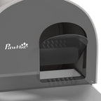 PawHut Closed Cat Litter Box with Filters, Scoop and Tray, PP Structure, 43x44x47cm, Gray - Borgè