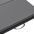 Foldable Gymnastics Mat, 5cm Thick and Non-Slip Fitness Mat, 180x80x5cm, Grey