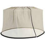 Mosquito Net for Umbrella 3x2.3 m Adjustable Dense Mesh with Zipper Opening, Beige