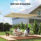 Outsunny Replacement Canopy for 3x4m Garden Gazebo Pergola in Polyester, Cream