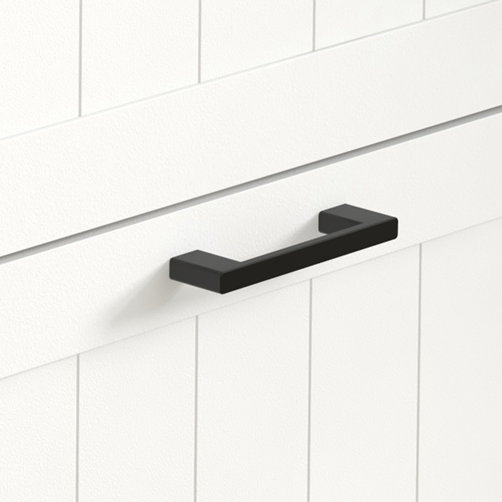 Modern Shoe Rack with 3 Tilting Drawers for 15 Pairs of Shoes and Adjustable Shelf, 54x24x117.5cm, White