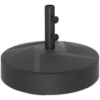 Outsunny Umbrella Base Fillable with Water 25kg/Sand 30kg, for Ø36/38/48mm Umbrella Poles, Black
