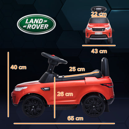 Land Rover Licensed 6V Kids Ride-On Car, Electric and Push Operation, Speed 3km/h, Red