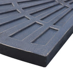 Set of 2 Cross Base Umbrella Weights 28 kg with Fan Design, in Rosin, 66x47x4.2 cm, Bronze