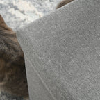 Foldable Cat House with Cushion and Scratching Mat, 36.5 x 36.5 x 36.5 cm, Grey