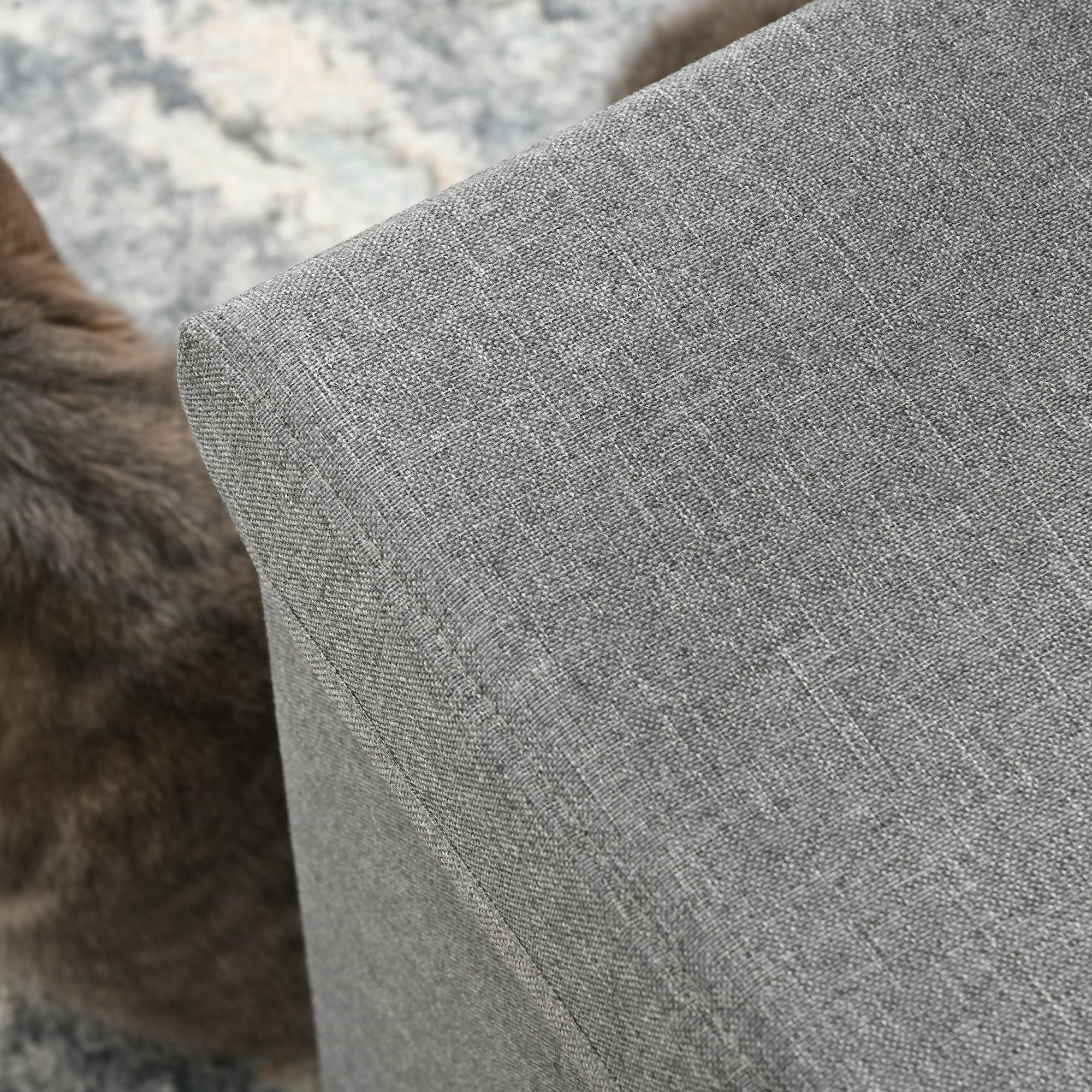 Foldable Cat House with Cushion and Scratching Mat, 36.5 x 36.5 x 36.5 cm, Grey