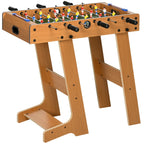 Folding Wooden Table Football with 6 Rods, 18 Players and Scoreboard, 69x37x70cm - Borge' Group Limited