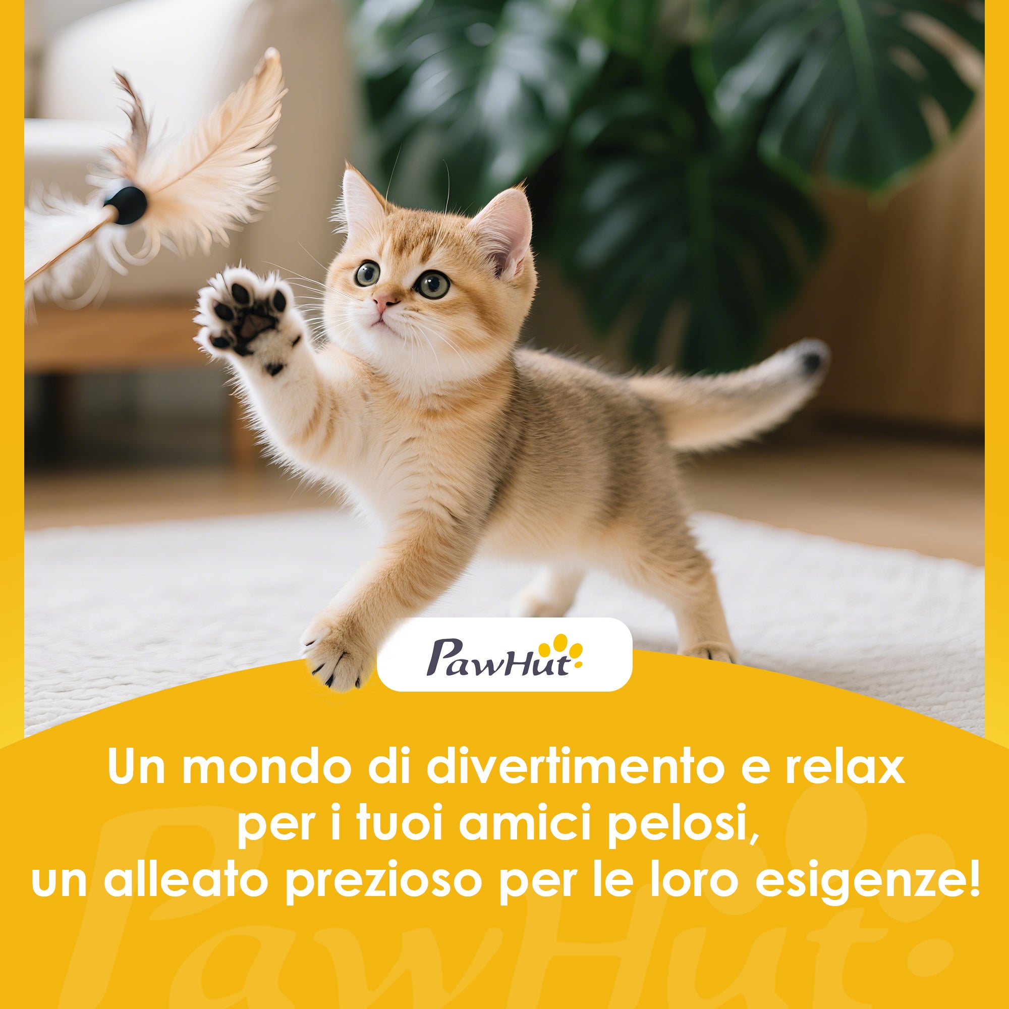 Cat Scratching Tower, 96 cm High, with 3 Cat Houses and a Removable and Washable Upper Bed, Cream