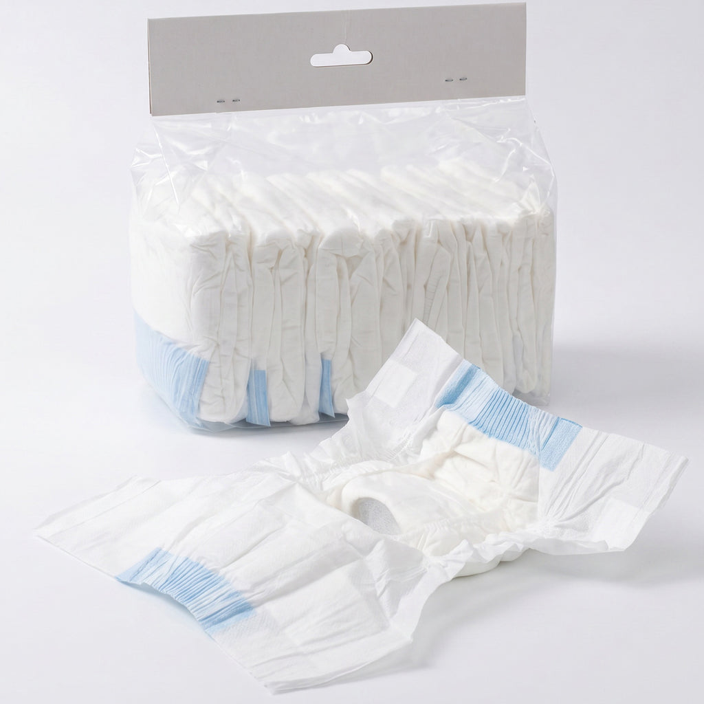 PawHut Female Dog Diapers, 48 Pieces, Size M with Adjustable Elastic Band, 48 x 35 x 1 cm, White
