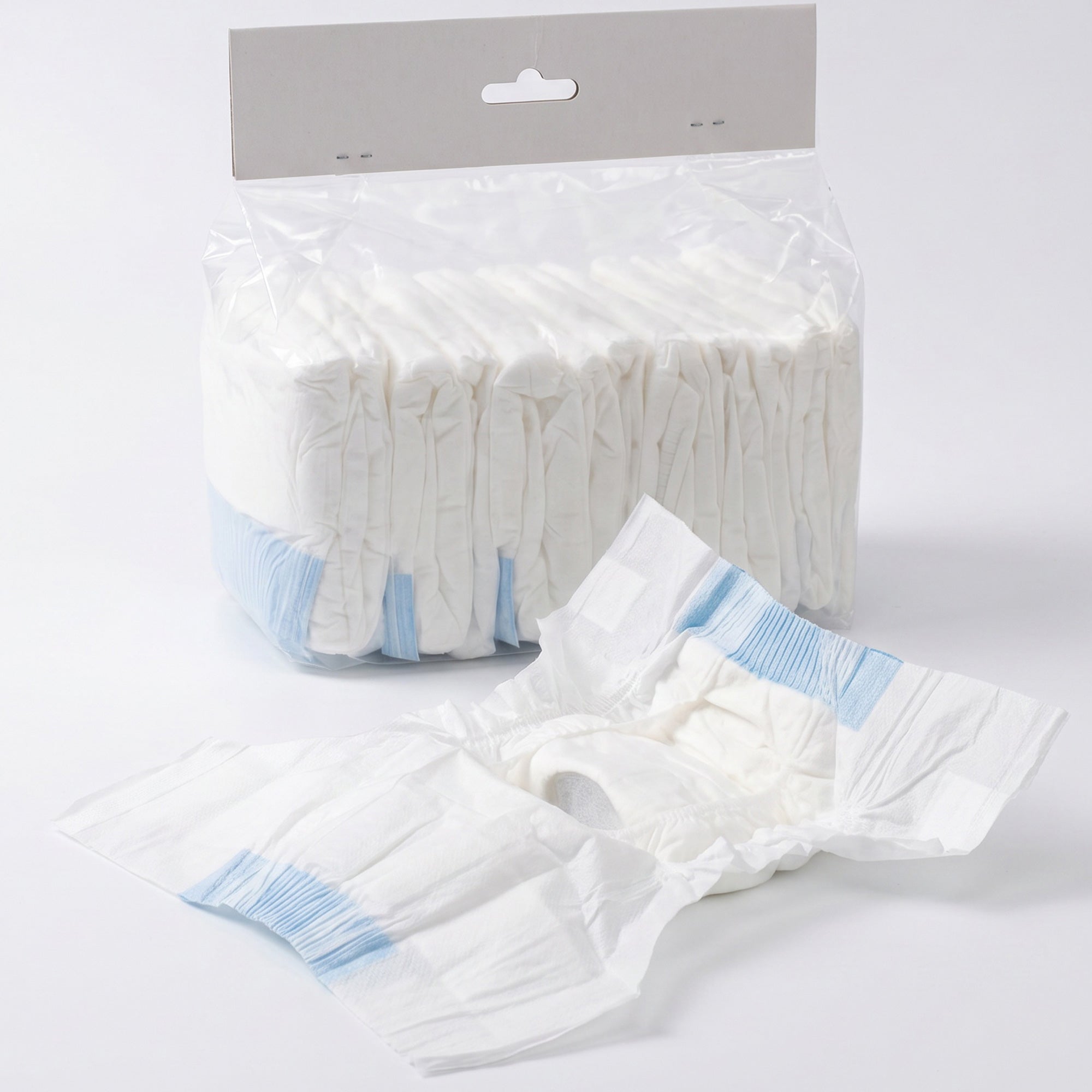 PawHut Female Dog Diapers, 48 Pieces, Size M with Adjustable Elastic Band, 48 x 35 x 1 cm, White
